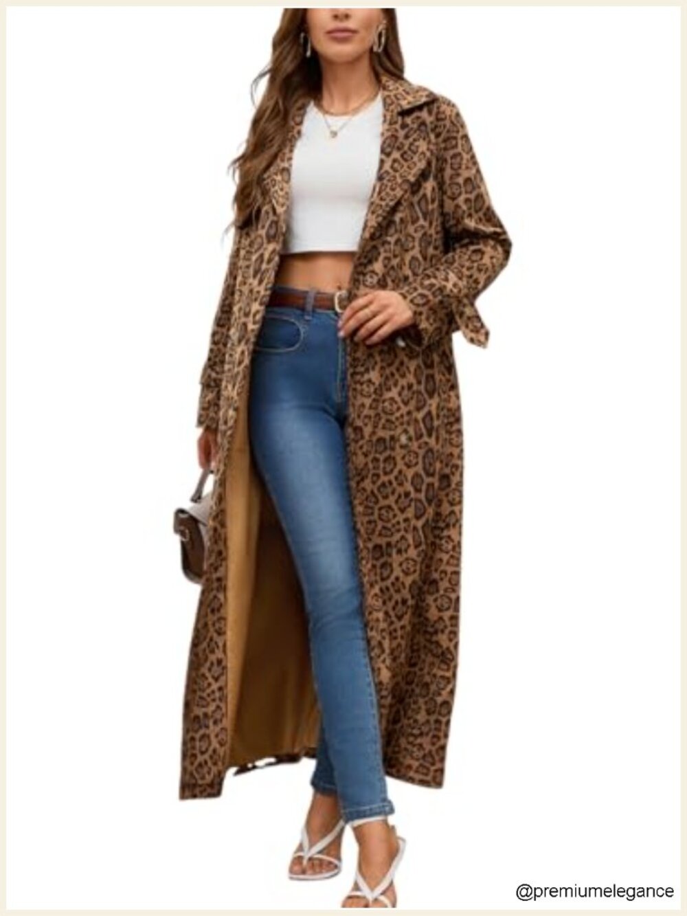 Faux Suede Long Trench Coat Double Breasted Notched Lapel Belted Pea Coat